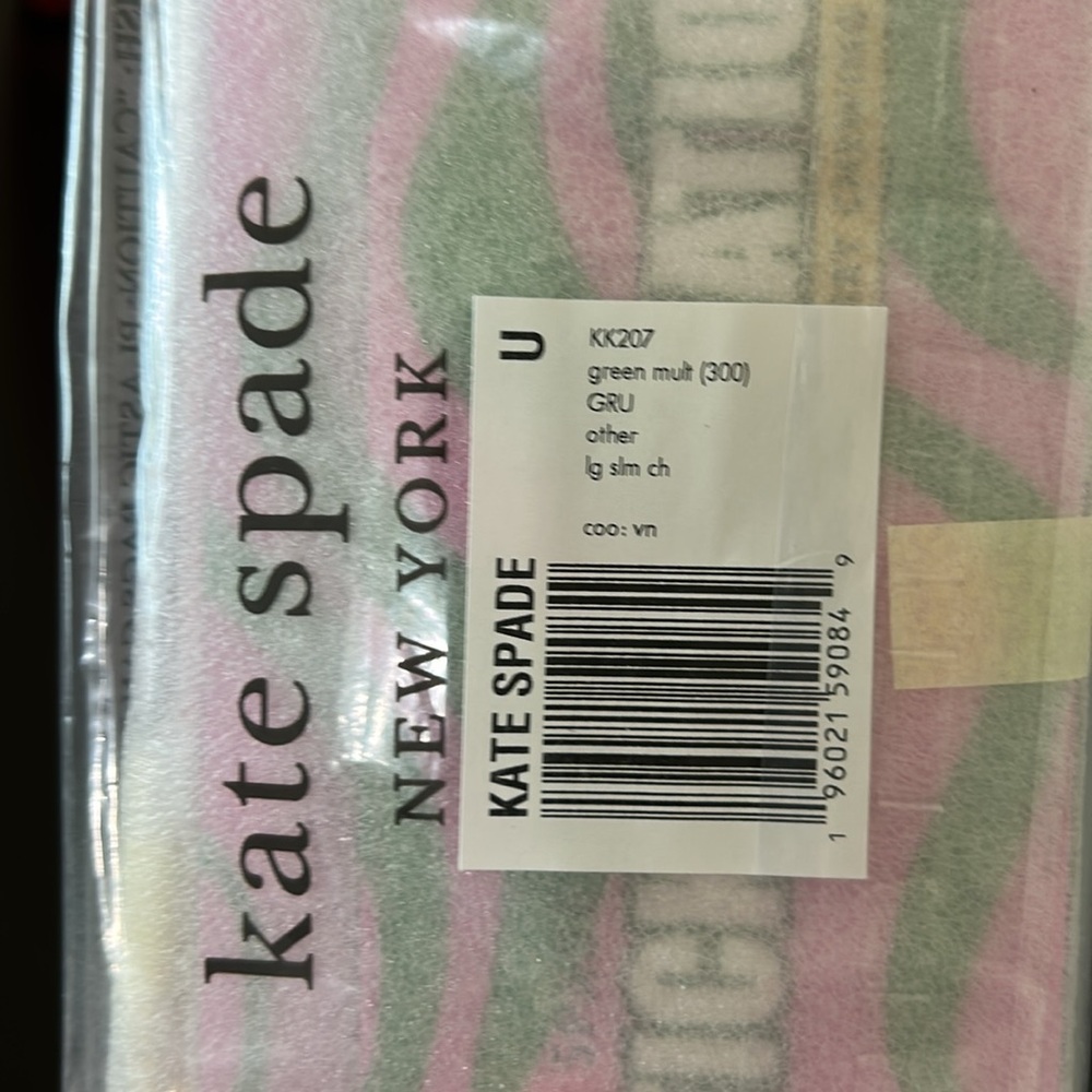 NWT Kate Spade Bubble Gum Sticky Situation Slim Card Holder Leather Novelty - Picture 6 of 10